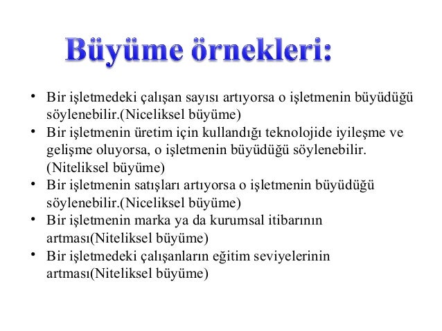 Yoğunlaştırılmış büyüme stratejisi kullanıldığında Yoğunlaştırılmış büyüme stratejisi kullanıldığında